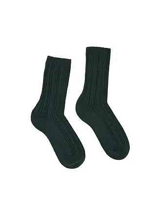 LANIUS | Socken brown | dunkelgrün